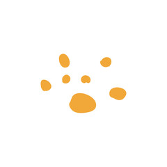 Crunchy sweet bread crumbs. Vector cartoon flat illustration