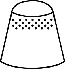 thimble icon vector illustration