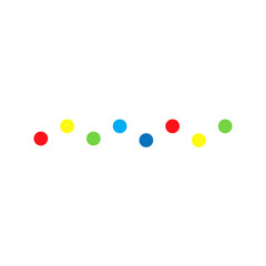 Colorful line border decoration