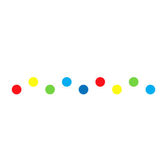 Colorful line border decoration
