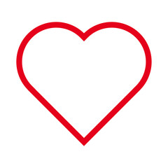 
Red heart vector icon for Valentines day, vector heart shape, Heart, love, romance.