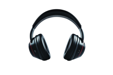 Immersive sound experience with sleek headphones perfect for music lovers or gamers in on transparent background