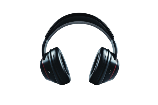Immersive sound experience with sleek headphones perfect for music lovers or gamers in on transparent background