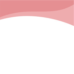 Wave Shape Corner Border. Vector illustration 