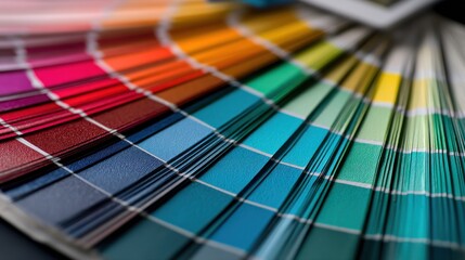 Colorful palette of paint swatches (1)