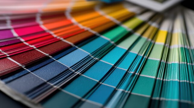 Colorful palette of paint swatches (1)