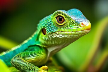 Obraz premium Small Monitor Lizard Close-Up