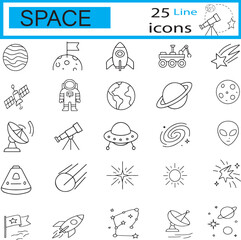 Space Exploration Vector Set &ndash; Astronauts, Rockets, Planets & More