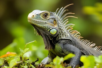 Obraz premium Small Monitor Lizard Close-Up