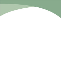 Modern green corner border shape