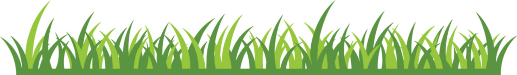 Green grass isolated on white evokes a fresh, summery feel of nature's growth against a clean backdrop