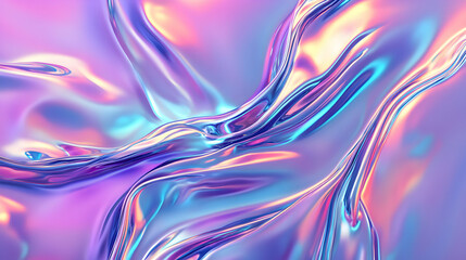 Abstract Fluid Colorful Gradient Texture with Shine and Reflection
