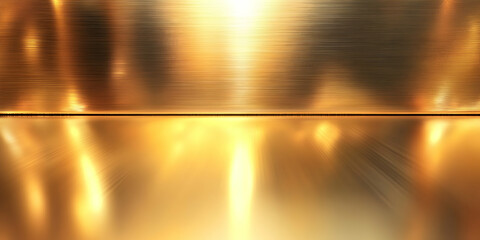 Shimmering Golden Abstract Background with Smooth Texture and Light