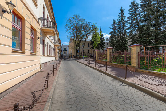 Quiet Historic Alleyway with Iron Fences