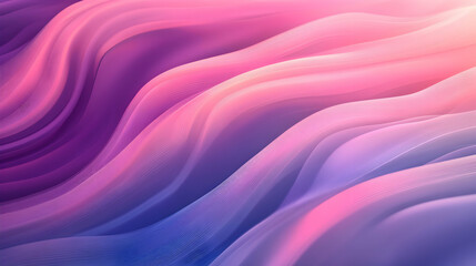 Soft Flowing Waves of Colorful Gradients in Purple and Pink Tones