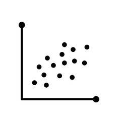 Positive or negative correlation icon