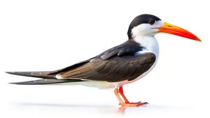 Obraz premium indian skimmer isolated on white background