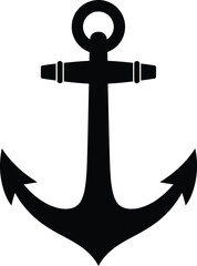 Classic Anchor Silhouette Icon

