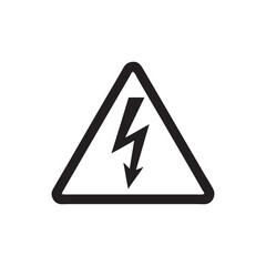 high voltage warning icon