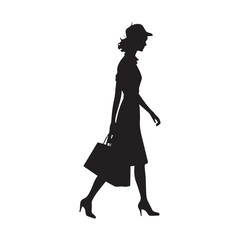 silhouette of a woman