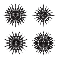 set of sun icons