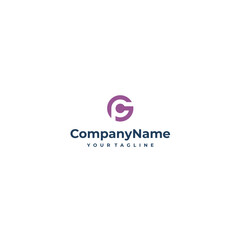 CP Minimalist Company Logo Concept Vector