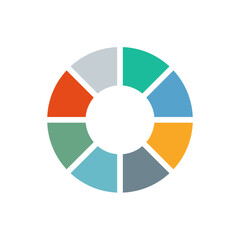 Obraz premium Colorful diagram infographic elements 