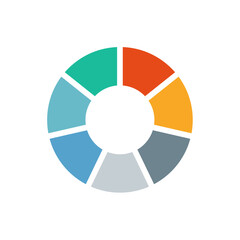 Obraz premium Colorful diagram infographic elements 