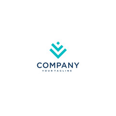 Fototapeta premium Minimalist Company Logo Concept Vector