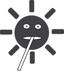 sun icon vector