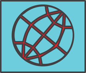 globe icon vector