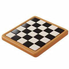 Chessboard clipart, cute, cartoon, icon isolated on transparent background