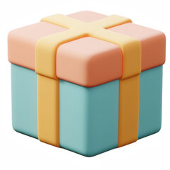 Fototapeta premium Gift Box clipart, cute, cartoon, icon isolated on transparent background