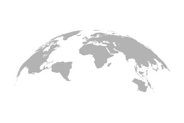 World map, isolated on white background for website layouts, background,education, precise. Travel worldwide, map silhouette backdrop, earth geography, political, reports.