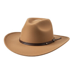 Cowboy hat western style isolated on transparent background