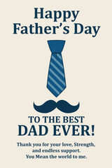 Happy Father's Day Greeting Card to the Best Dad Ever