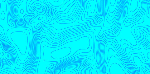 Blue wave paper curved reliefs topographic map contours line abstract texture background, seamless ornament design geographic line map landscape geodesy mountain relief topographic map background.