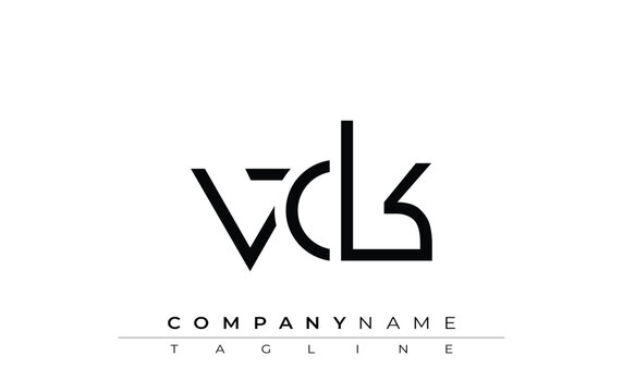 VCK abstract letter design. Modern Business Logo Design With Abstract Typography and Contemporary Style