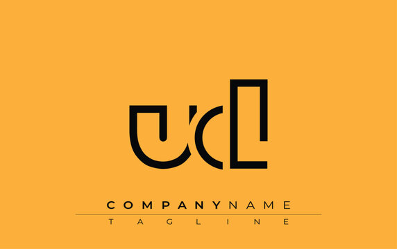 UCL abstract letter design. Modern Business Logo Design With Abstract Typography and Contemporary Style