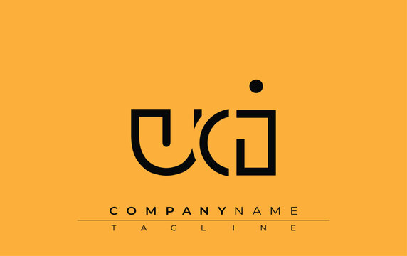 UCI abstract letter design. Modern Business Logo Design With Abstract Typography and Contemporary Style