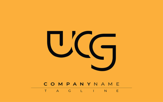 UCG abstract letter design. Modern Business Logo Design With Abstract Typography and Contemporary Style