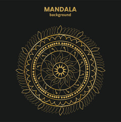 Luxury Bohemian Mandala Art Background