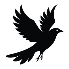 Fototapeta premium jay-bird-flying-silhouette-isolated-on-white-backg (1).eps