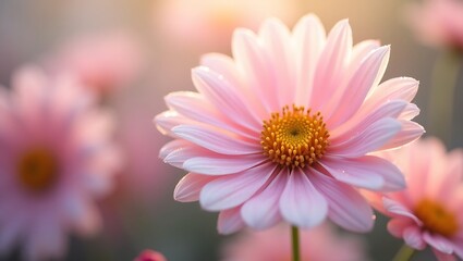 Close up of pink flower. Generative Ai