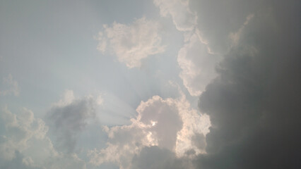 clouds and sun