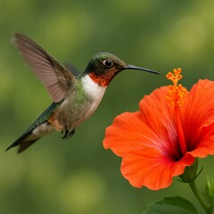Fototapeta premium hummingbird on a flower