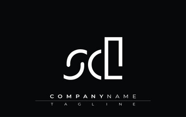 SCL abstract letter design. Modern Business Logo Design With Abstract Typography and Contemporary Style