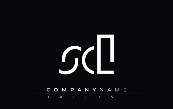 SCL abstract letter design. Modern Business Logo Design With Abstract Typography and Contemporary Style