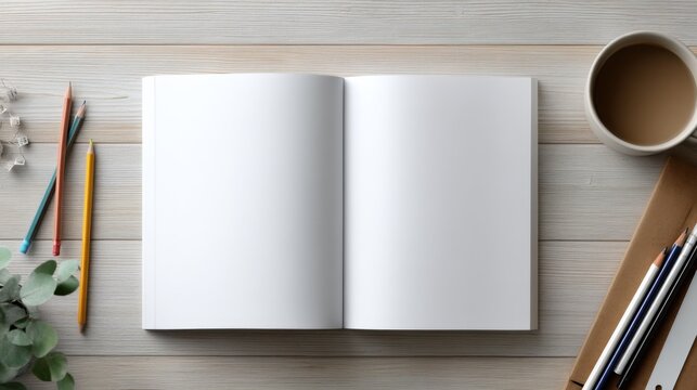 white sheets of paper on a wooden background