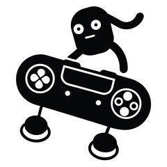 controller-riding-a-skateboard--.eps